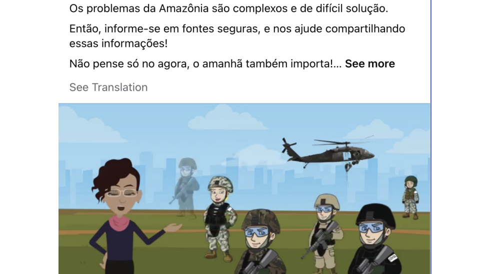 Militares do Exército operavam rede de desinformação sobre a Amazônia, diz Facebook