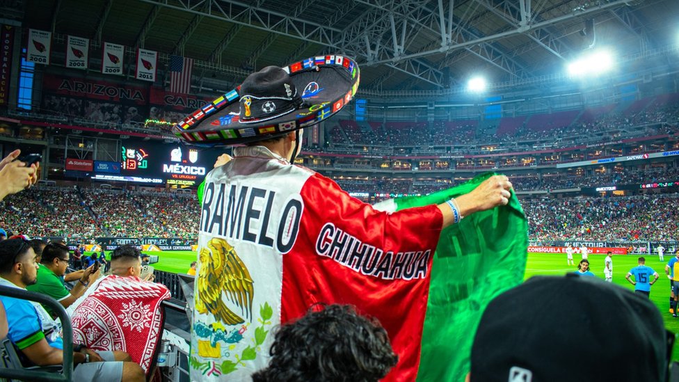 "Caramelo" Chávez en un estadio