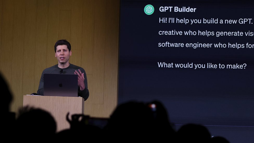 Sam Altman announcing GPT Builder