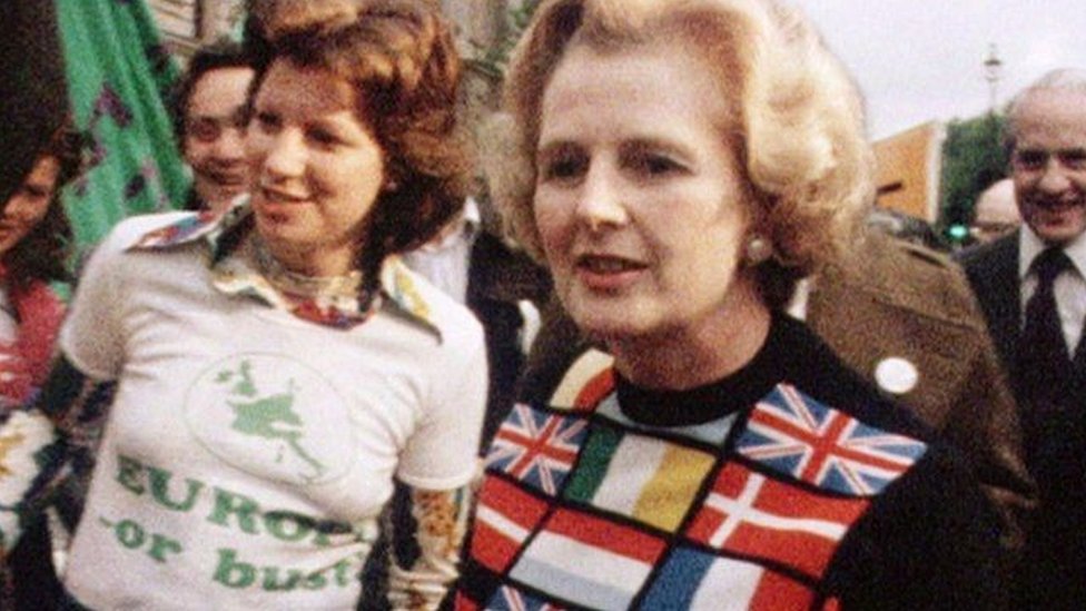 Margaret Thatcher in 1975
