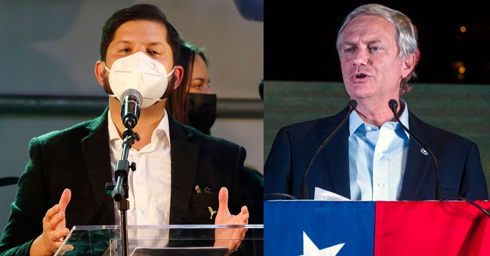 Gabriel Boric y José Antonio Kast.
