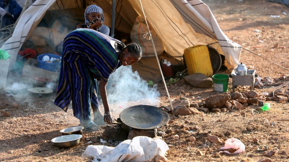 صور من حياة اللاجئين الإثيوبيين في السودان