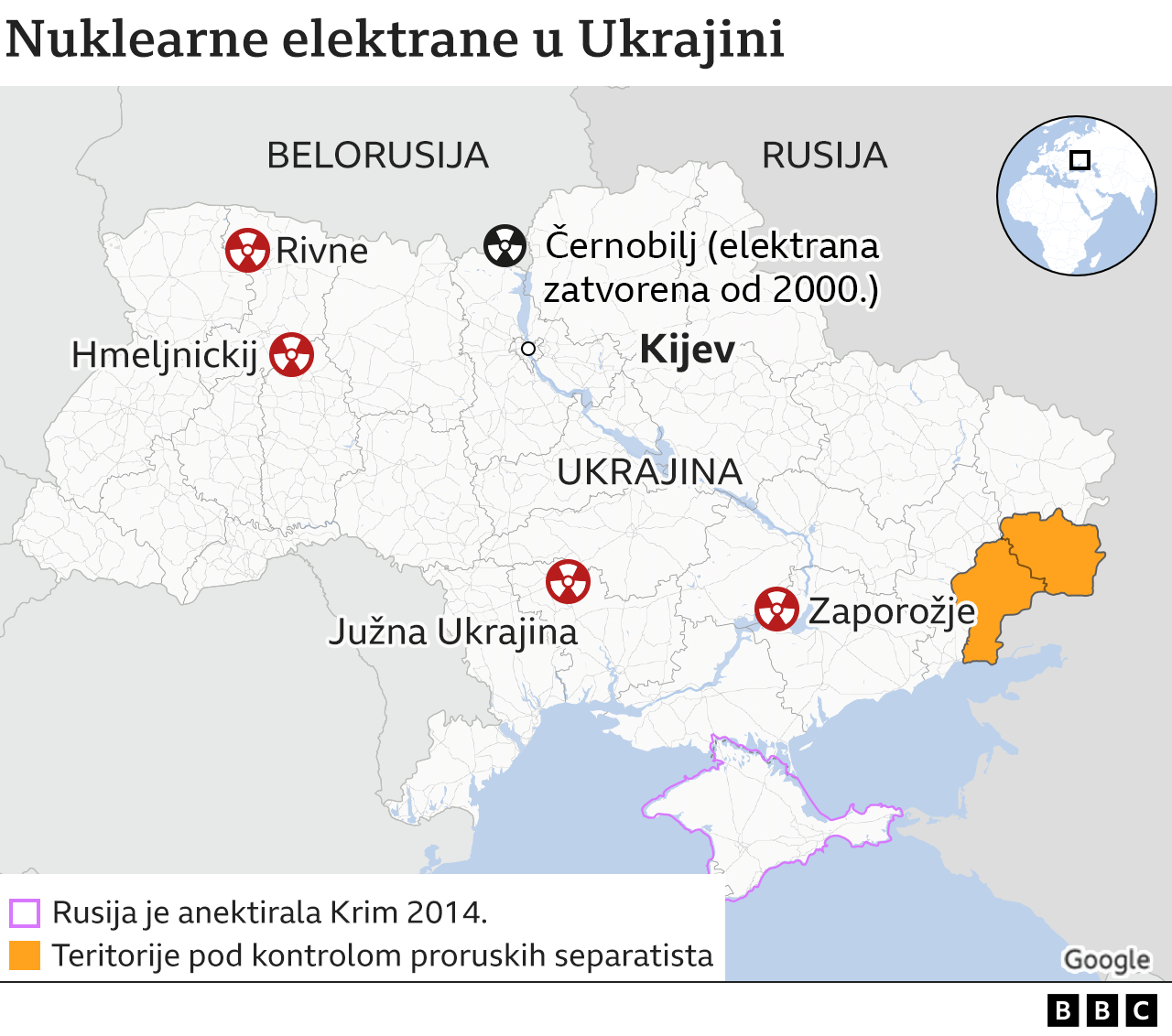 nuklearke, nuklearne elektrane u Ukrajini