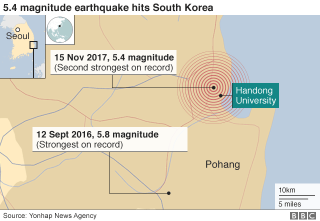 Карта: Место землетрясения