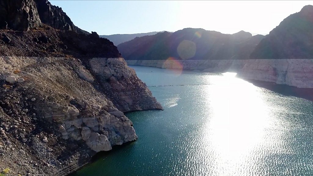 Why has the Hoover Dam hit an historically low water level?