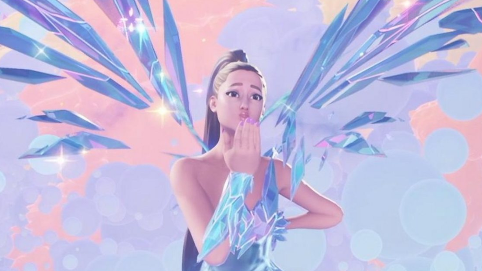 Ariana Grande canta no metaverso de Fortnite