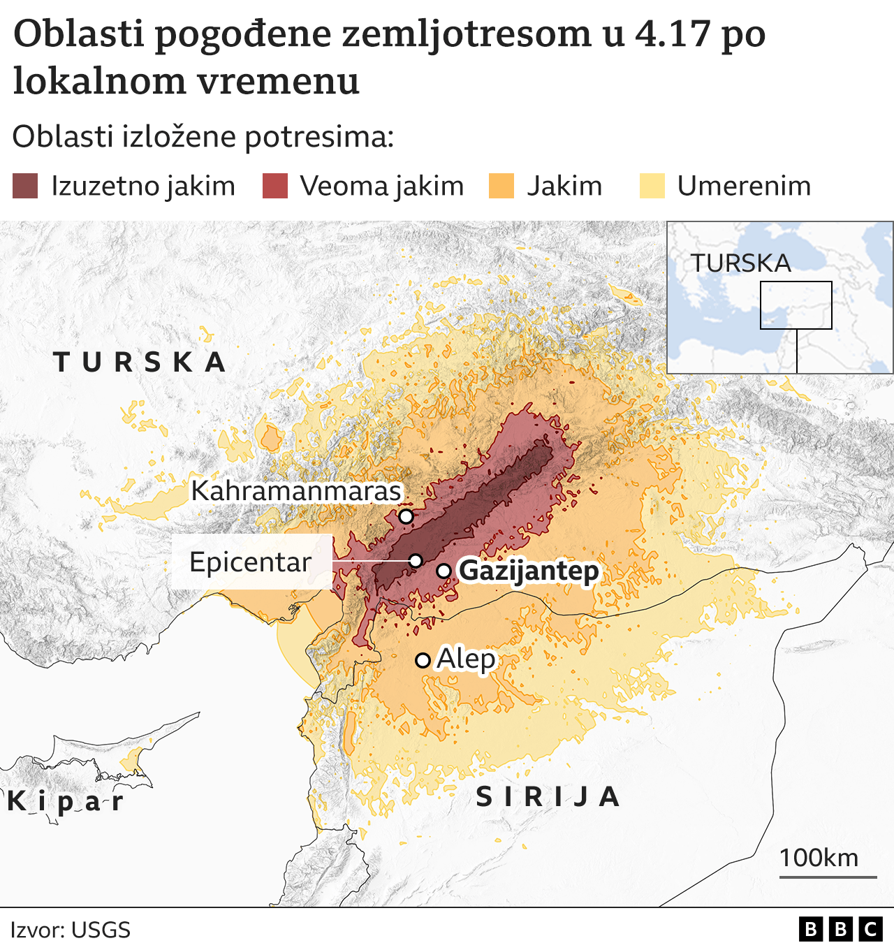 zemljotres, turska, epicentar