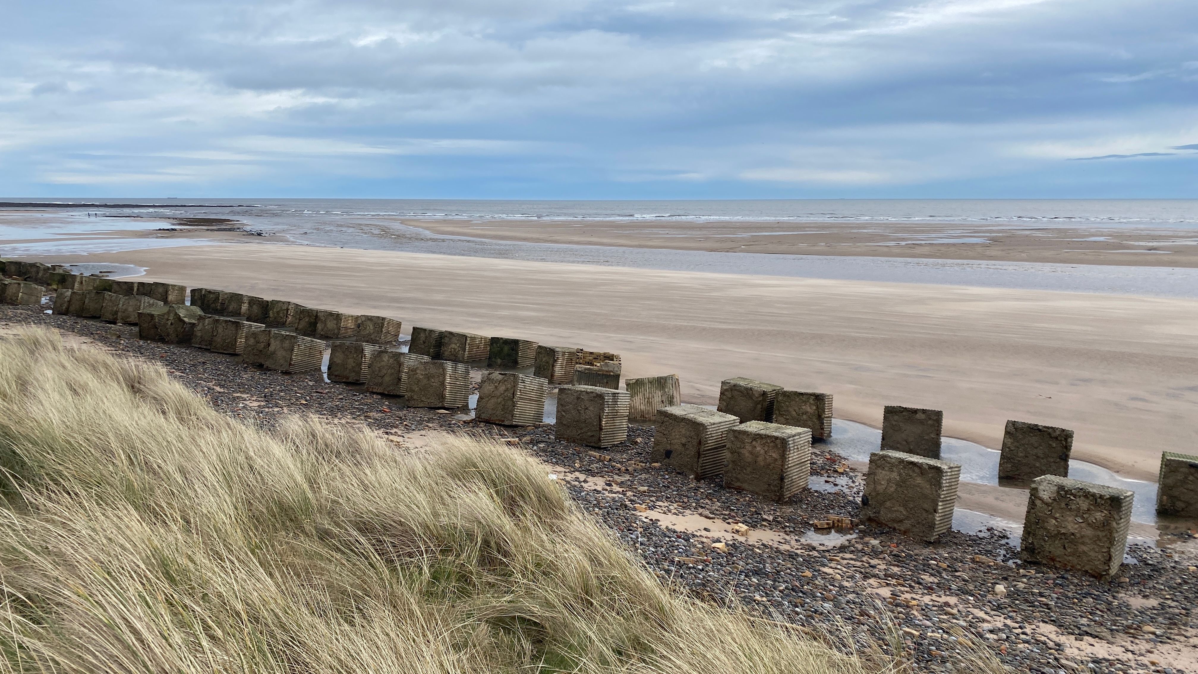 Warnings in Northumberland after dune collapses and landslides