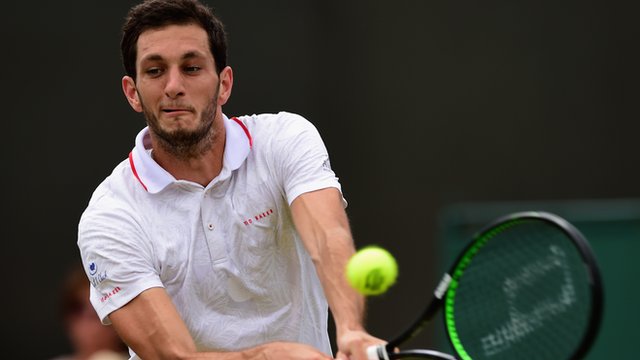 Britain's James Ward moves into the third round at Wimbledon for the first time in his career