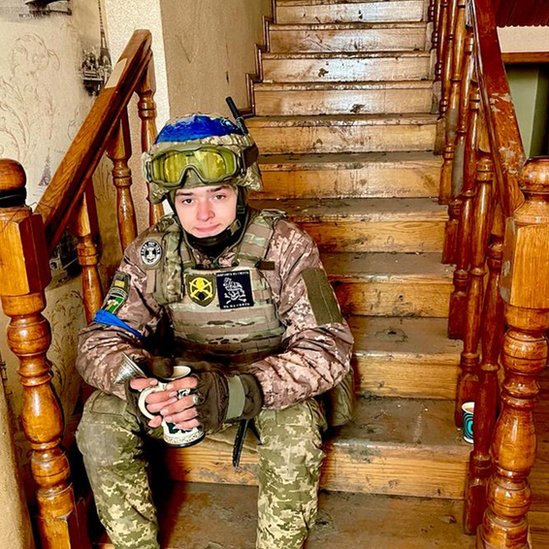 Un soldado ucraniano