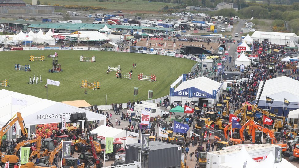 Площадка на выставке Balmoral Show, Лисберн, графство Антрим