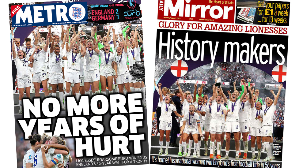 Lionesses Special in the Daily Mirror for the Women's Football