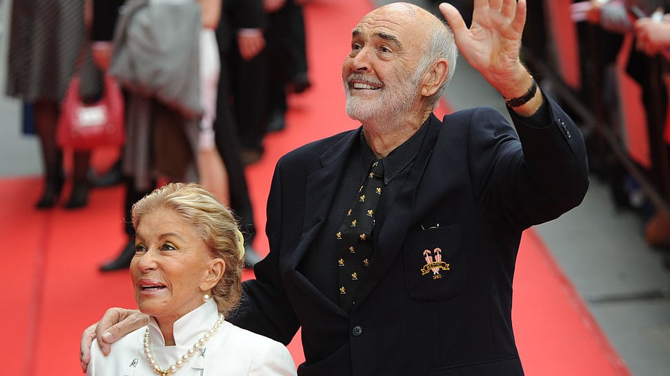 Sean Connery and his wife Micheline Roquebrune