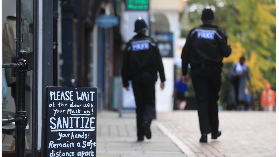 Police officers in Nottingham