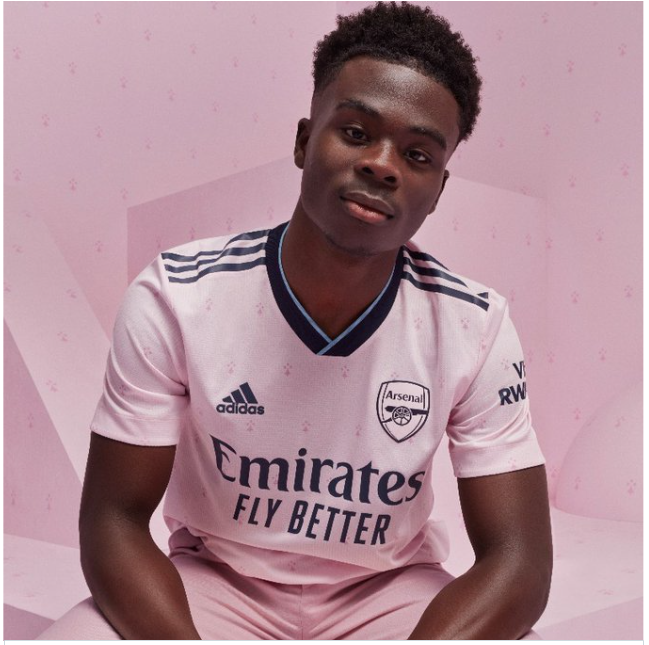 【希少】　アーセナル　ユニフォーム　3rd arsenal 初の「ピンクユニ」登場！アーセナルが22-23新サードユニフォームを 桜　ピンク ウェア