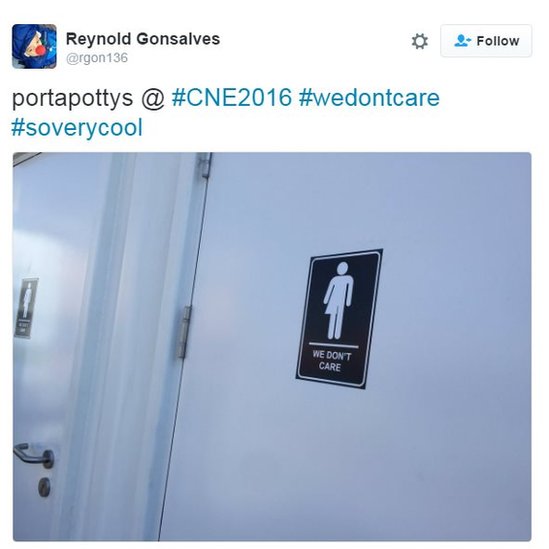 portapottys @ # CNE2016 #wedontcare #soverycool