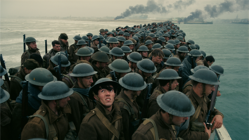 A scene from the new Dunkirk film