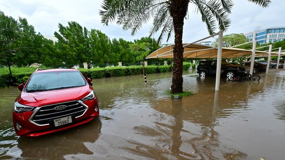 Dubai flooding: Fierce storm lashes United Arab Emirates as flights diverted
