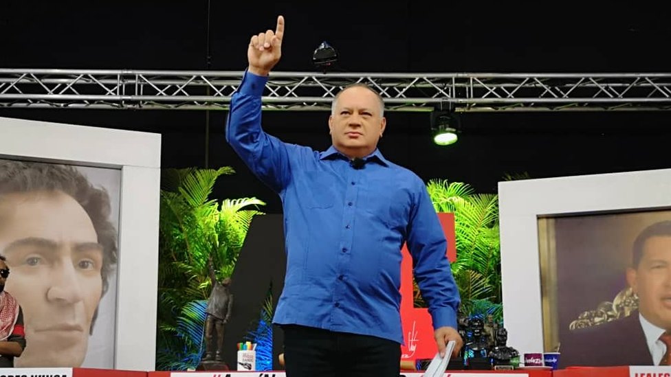 Diosdado Cabello durante el show