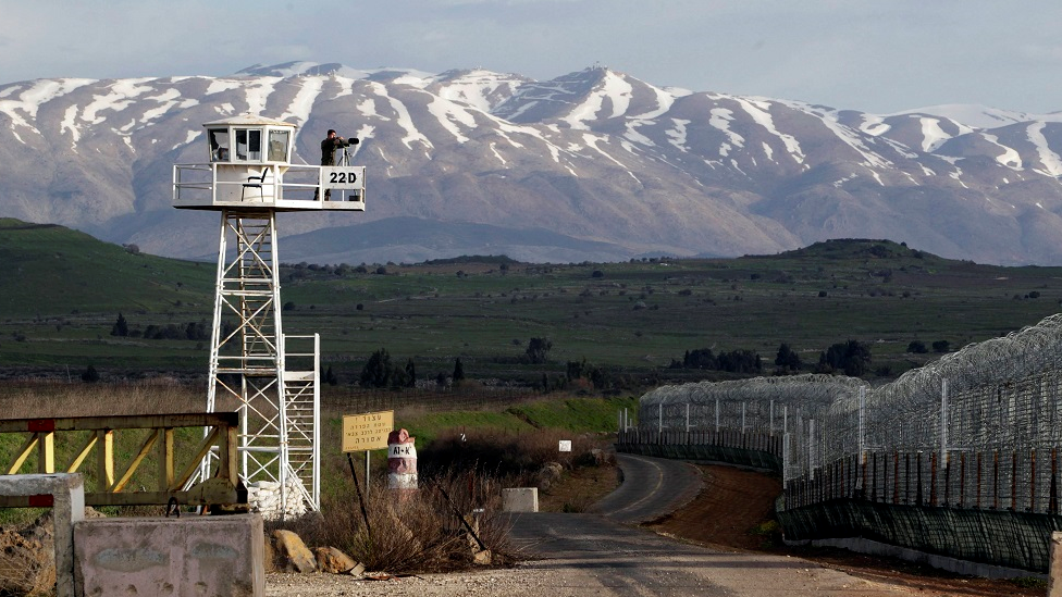 نقطة مراقبة على الحدود بين إسرائيل وسوريا