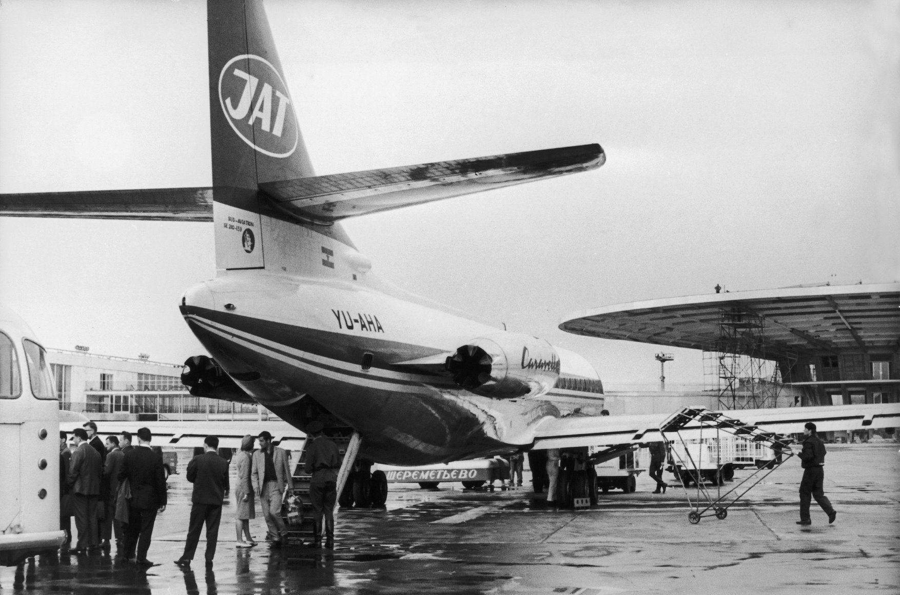 JAT-ov avion u Moskvi - avgust 1965.