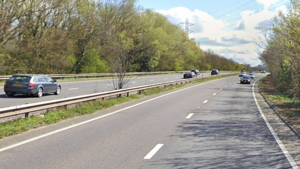 Woman killed in wrong way crash on A3 in Guildford BBC News