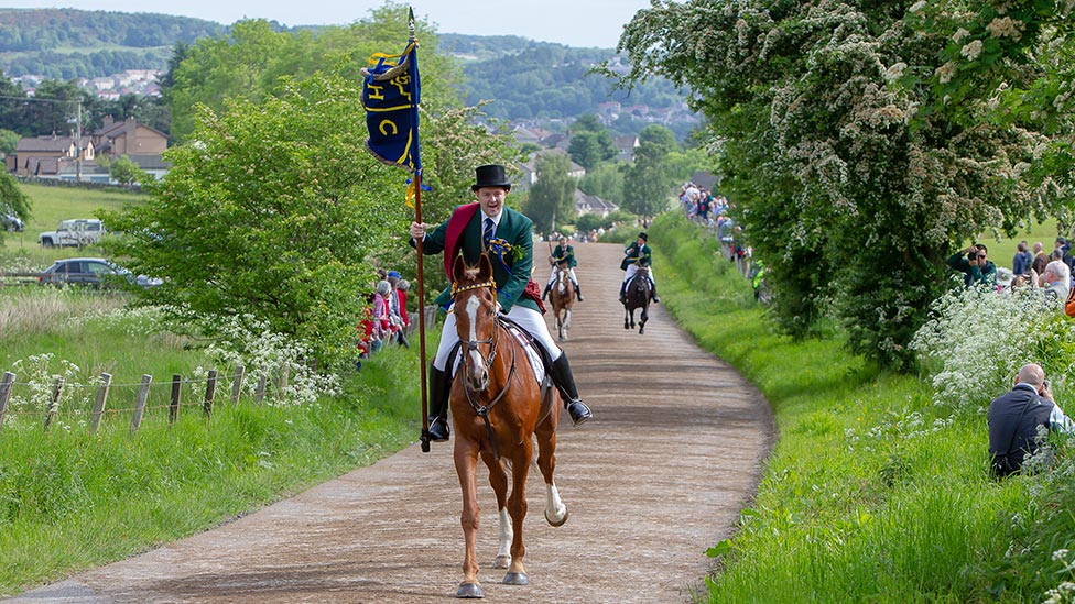 In pictures Hawick Common Riding BBC News