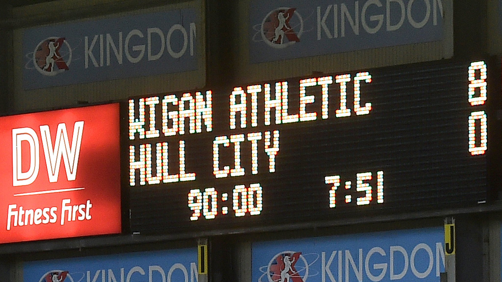 Wigan Athletic 8-0 Hull City: Wigan score seven goals in first half