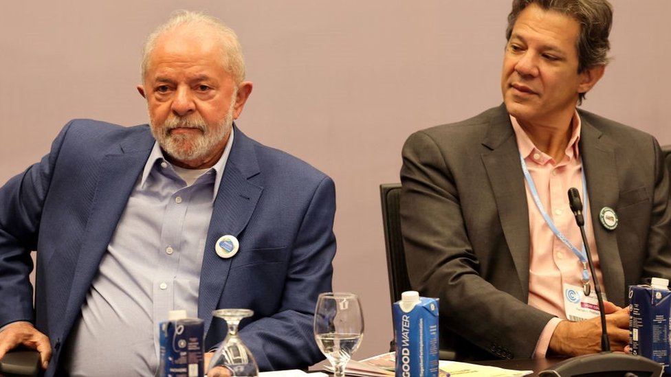 Lula e Haddad durante a COP27 no Egito