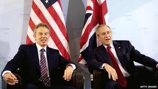 Тони Блэр и Джордж Буш