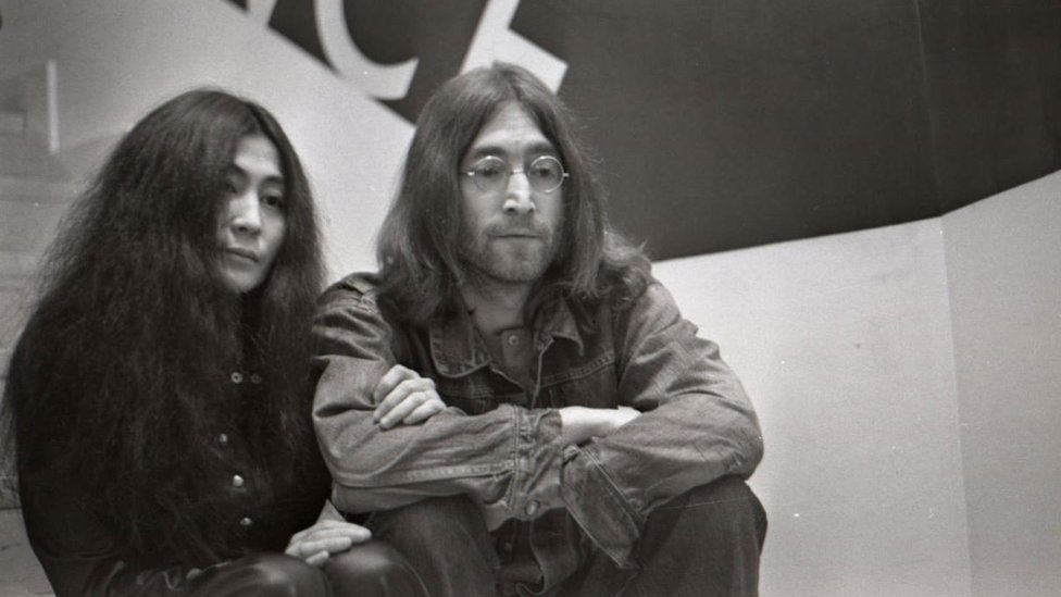 Йоко Оно и Джон Леннон в Кембридже, март 1969 г.