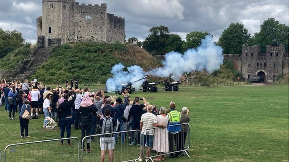 King Charles III: Cardiff Castle gun salute marks proclamation