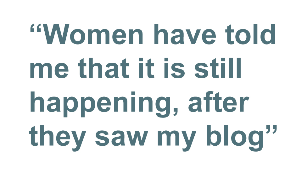 Quotebox: Женщины сказали мне, что это все еще происходит, после того, как они увидели мой блог