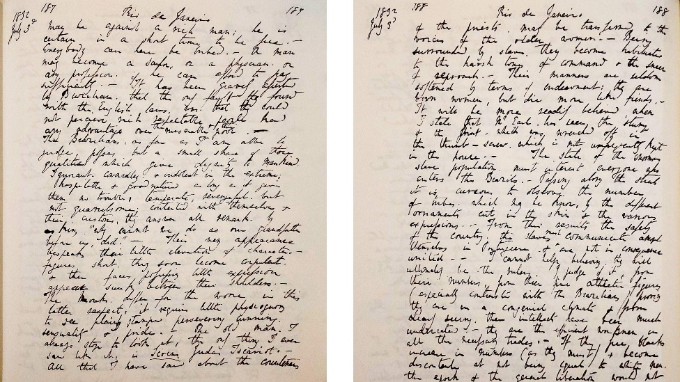 Las notas que Darwin escribió en su diario el 3 de julio de 1832
