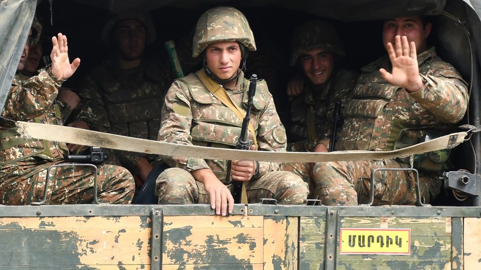 Армянские солдаты из Армии обороны Карабаха