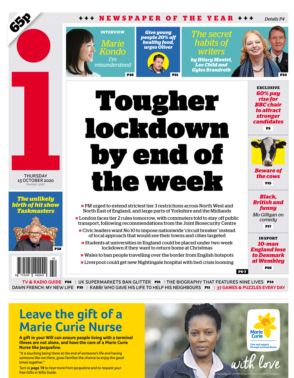 i front page 15/01/20