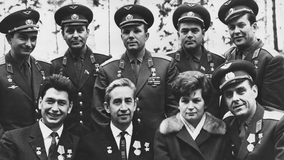 Primeros pilotos de la Fuerza Aérea seleccionados por la Unión Soviética para viajar al espacio