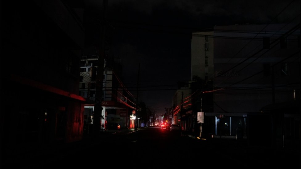 Calles sin electricidad