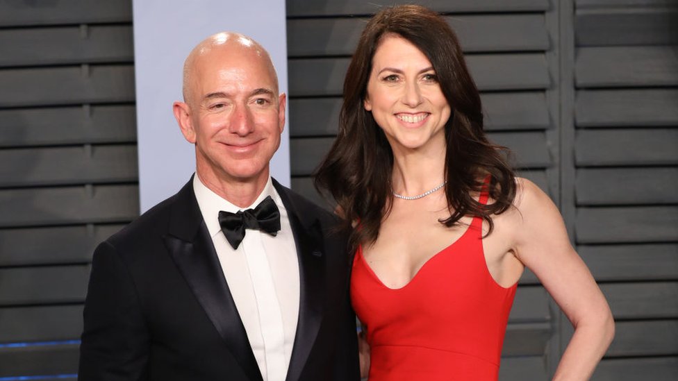 Jeff Bezos y Mackenzie Scott