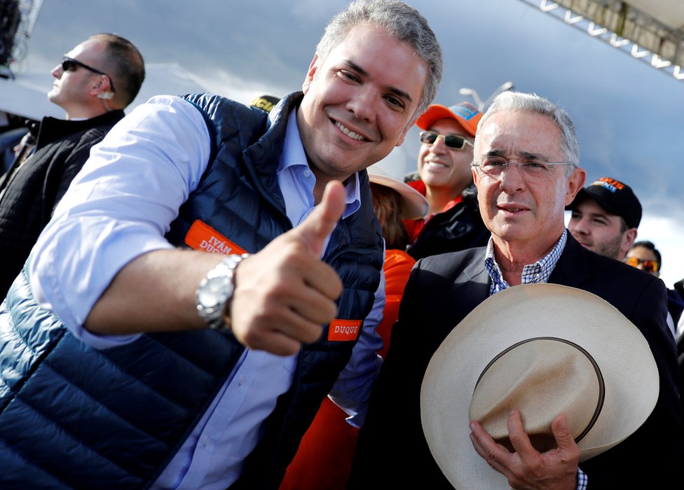 Duque con Uribe