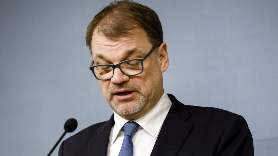 El primer ministro de Finlandia Juha Sipila