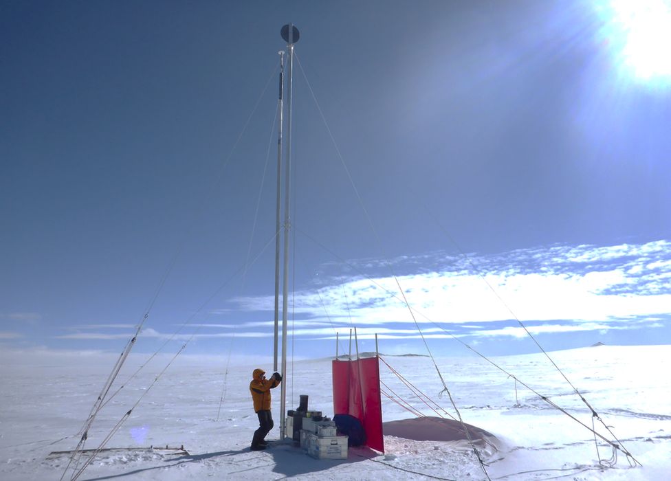 El mapa puede ayudar a los investigadores que quieren perforar el hielo para obtener muestras de hace 1,5 millones de años. Foto: BAS. Foto: BAS