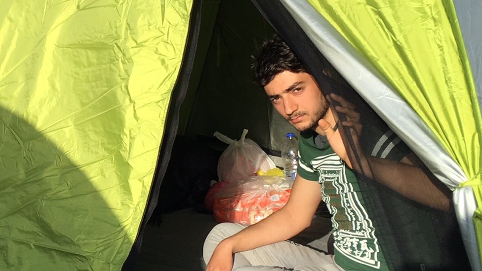 Мохаммед из Дамаска, у которого украли деньги в Идомени (март 2016 г.)