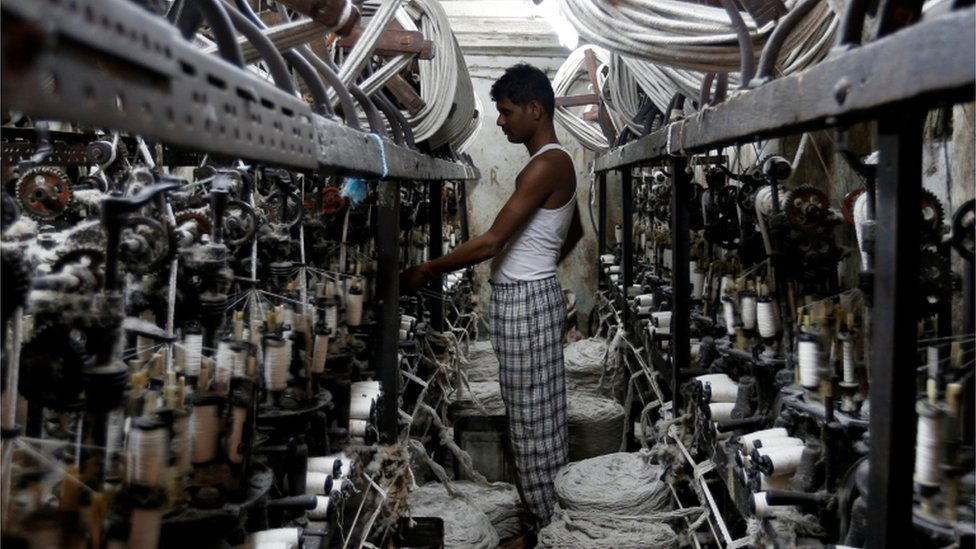 印度紗廠工人