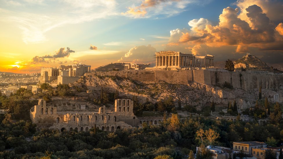 Acrópolis de Grecia.