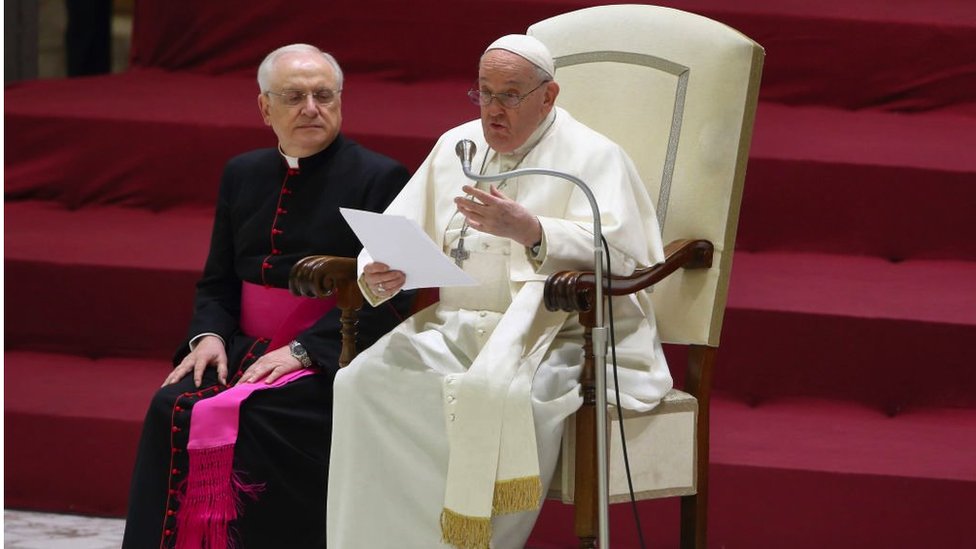 Papa Franja tokom audijencije u Vatikanu 16. decembra 2023