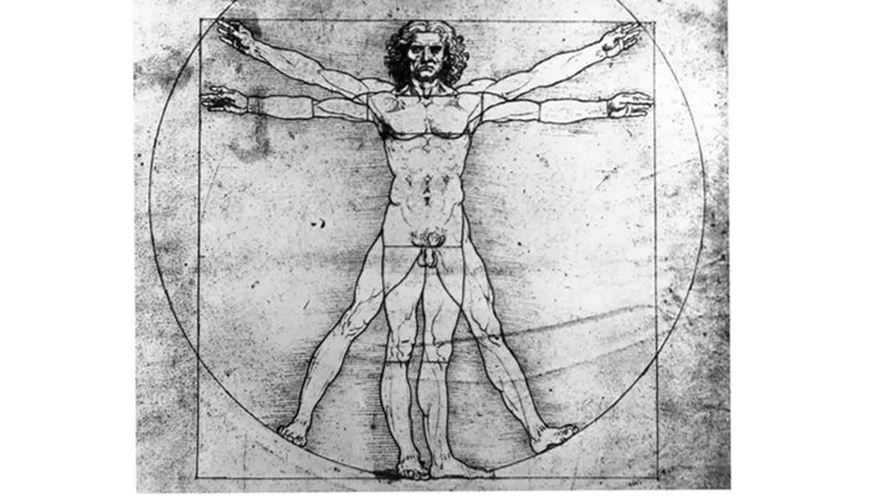 O Homem Vitruviano, de Leonardo da Vinci