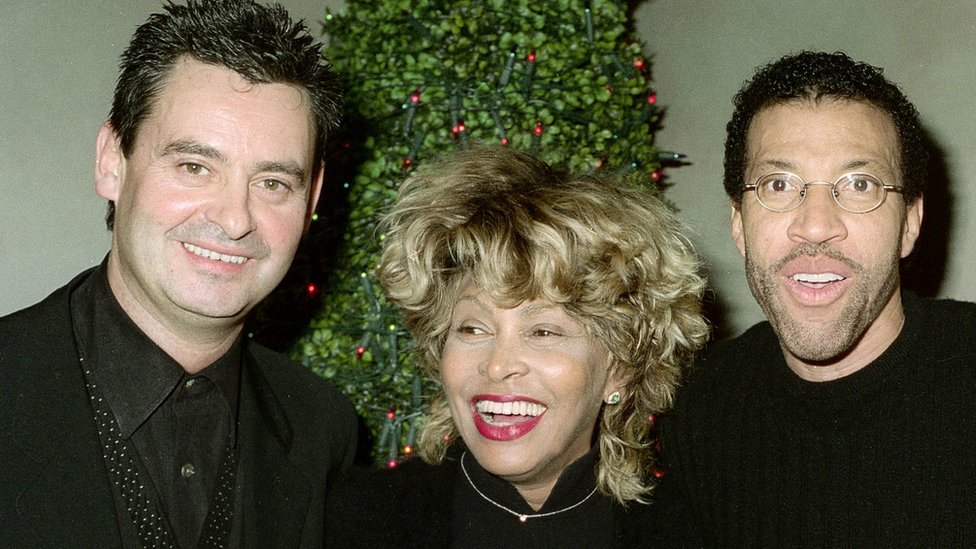 Erwin Bach, Tina Turner y Lionel Ritchie.