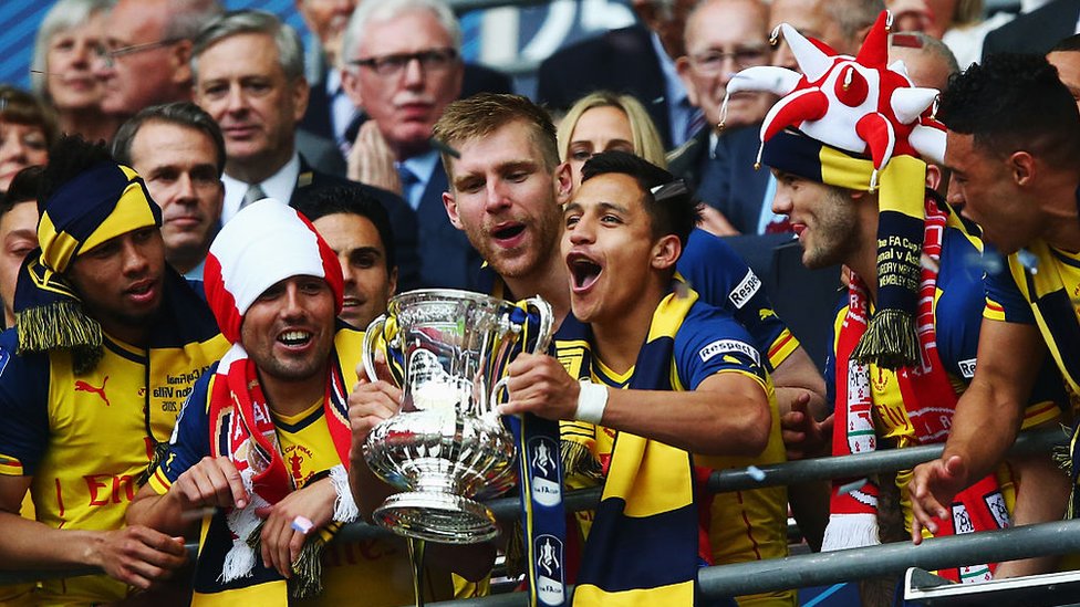 Sánchez ha ganado la FA Cup, pero quiere la Liga de Campeones. Alexis Sánchez