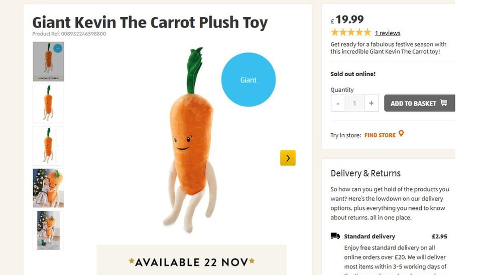 buy kevin the carrot toy